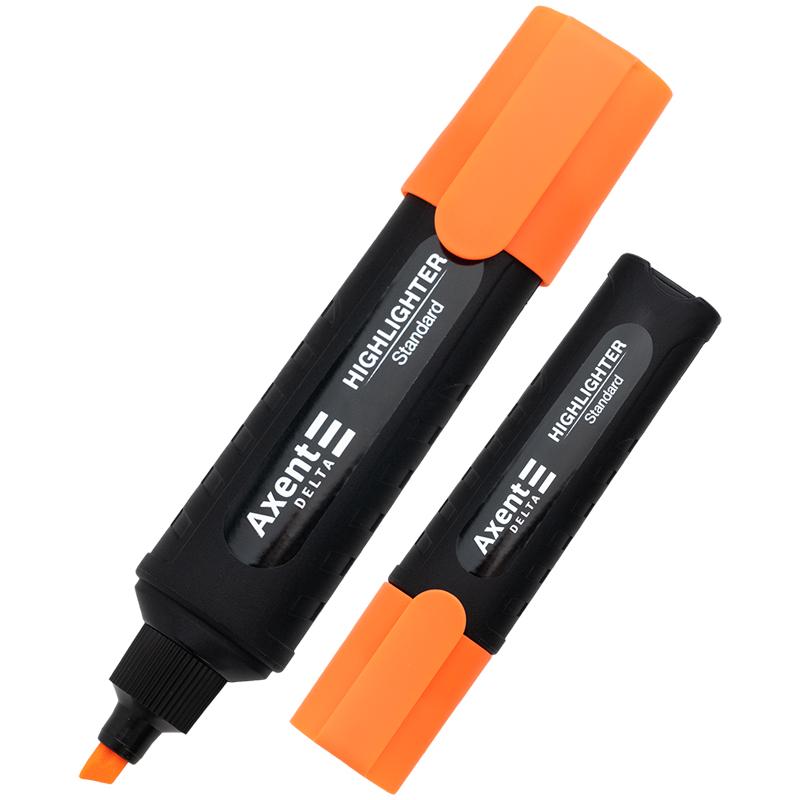 Маркер DELTA BY AXENT Highlighter Standard D2505-12, 1-5 мм, клиноподібний помаранчевий